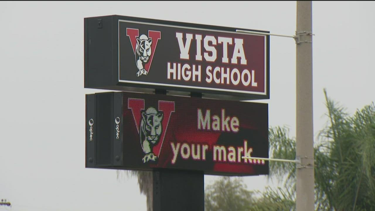 Vista High School football locker room video